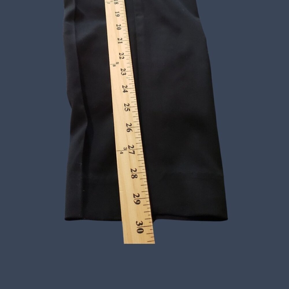 Briggs NY Womens Pleated Straight Dress Pants Black Size 8 - Picture 8 of 16